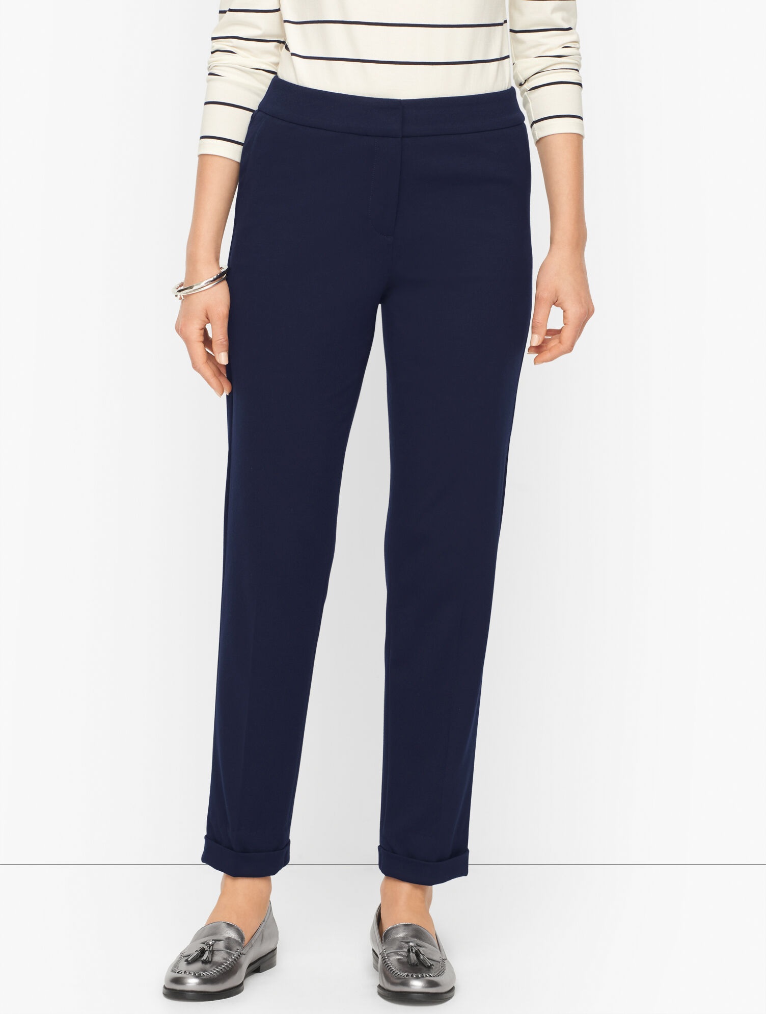 2-1 LUXE PONTE ROLL CUFF PANTS